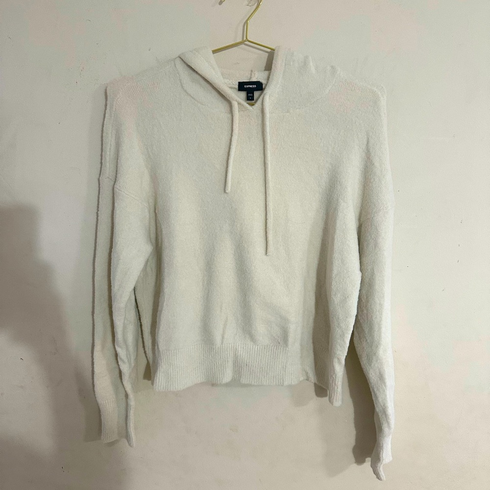 Express - cashmere women’s sweater Hoodie (barely worn)